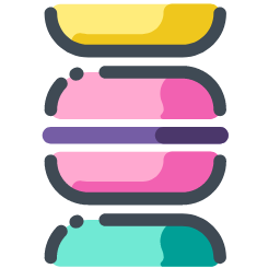 Stacked Macaron Icon, macaron,stacked,dessert