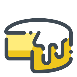 Yellow Birthday Cake Icon, birthday cake,yellow,dessert