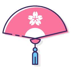 Fan Icon, fan,cherry blossom,Japanese