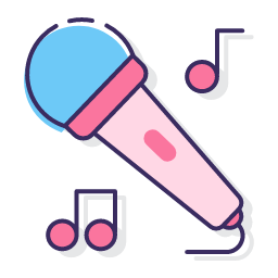 Karaoke Icon, karaoke,microphone,music