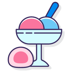 Mochi Ice Cream Icon, mochi,ice cream,Japanese