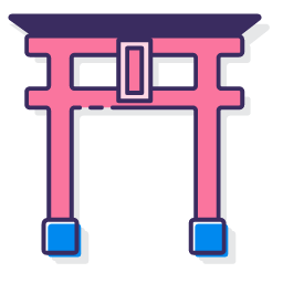 Temple Icon, temple,torii,Japanese