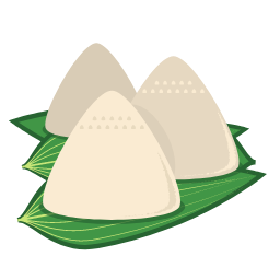 Three Zongzi Icon, zongzi,three,food
