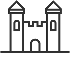 Castle Building Icon, castle,medieval architecture