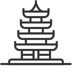 Drum Tower Pagoda Icon, drum tower pagoda,cultural architecture