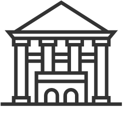 Hall Building Icon, hall,classical architecture