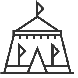 Yurt Building Icon, yurt,traditional architecture