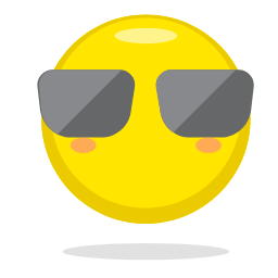 Cool Emoji Icon, cool,sunglasses