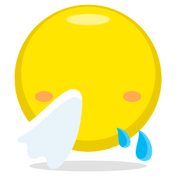 Sneezing Emoji Icon, sneeze,sick