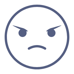 Angry Emot Icon, angry,fierce eyes