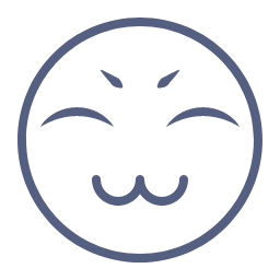 Cute Emot Icon, cute,closed eyes