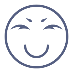 Encouraging Emot Icon, encouraging,closed eyes