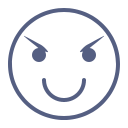 Naughty Emot Icon, naughty,fierce eyes