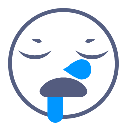 Sleepy Emot Icon, sleepy,drool