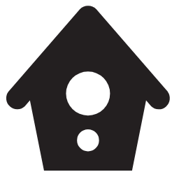 Birdhouse Icon, birdhouse,nest,social hub