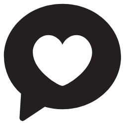 Chat Heart Icon, chat,heart,love