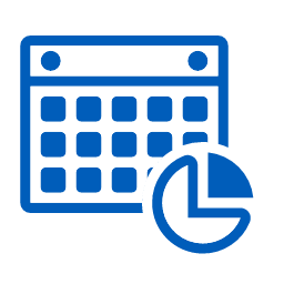Calendar Chart Icon, calendar chart,scheduling,analysis