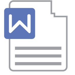 Word File Extension Icon, word,document