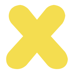 Yellow X Symbol Icon, X symbol,yellow,symbol
