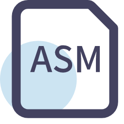 ASM File Extension Icon, ASM,assembly,code