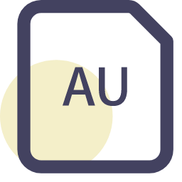 AU File Extension Icon, AU,audio,sound