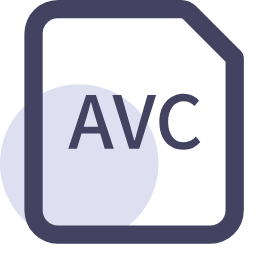 AVC File Extension Icon, AVC,video,codec