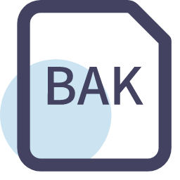 BAK File Extension Icon, BAK,backup,file
