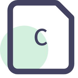 C File Extension Icon, C,programming,code