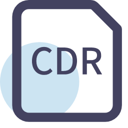 CDR File Extension Icon, CDR,CorelDRAW,vector graphics