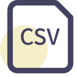 CSV File Extension Icon, CSV,data,spreadsheet