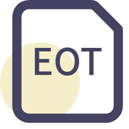 EOT File Extension Icon, EOT,font,OpenType