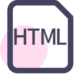 HTML File Extension Icon, HTML,web,markup