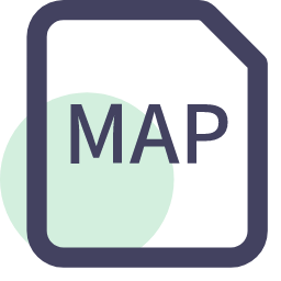 MAP File Extension Icon, MAP,map,file