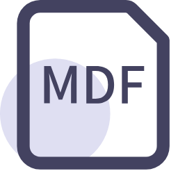MDF File Extension Icon, MDF,disc image,file