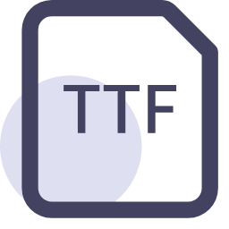 TTF File Format Icon, TTF,file format,font