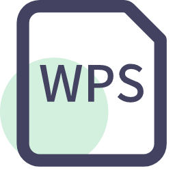 WPS File Format Icon, WPS,file format,document