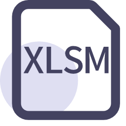 XLSM File Format Icon, XLSM,file format,spreadsheet