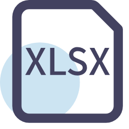 XLSX File Format Icon, XLSX,file format,spreadsheet