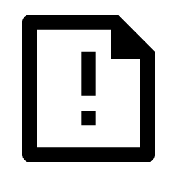 File Warning Line Icon, file,warning,document