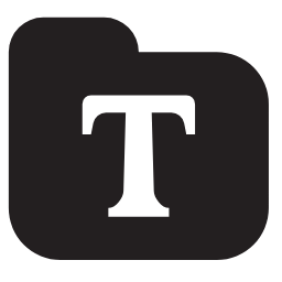 Fonts Folder Icon, fonts,folder,type