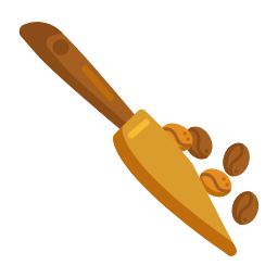 Scoop Icon, scoop,coffee beans