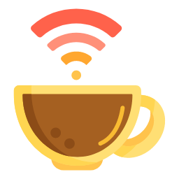 WIFI Coffee Cup Icon, WIFI,coffee cup