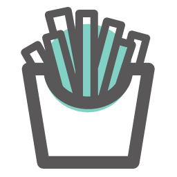 French Fries Icon, french fries,food,snack