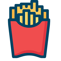 French Fries Icon, french fries,fast food,food