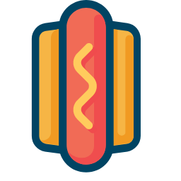 Hot Dog Icon, hot dog,fast food,food