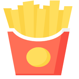 French Fries Icon, french fries,snack