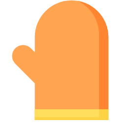 Oven Mitt Icon, oven mitt,kitchen tool