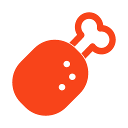 Chicken Leg Icon, chicken leg,poultry,meat