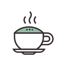 Coffee with Cream Icon, coffee,cream