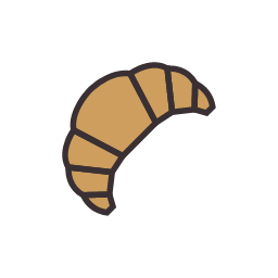 Croissant Icon, croissant,pastry